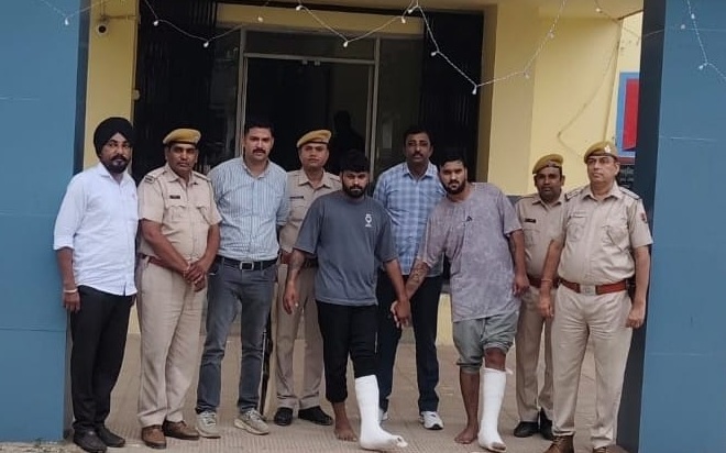 चित्तौड़गढ़ में गैंगवार के दो मुख्य सूत्रधार गिरफ्तार