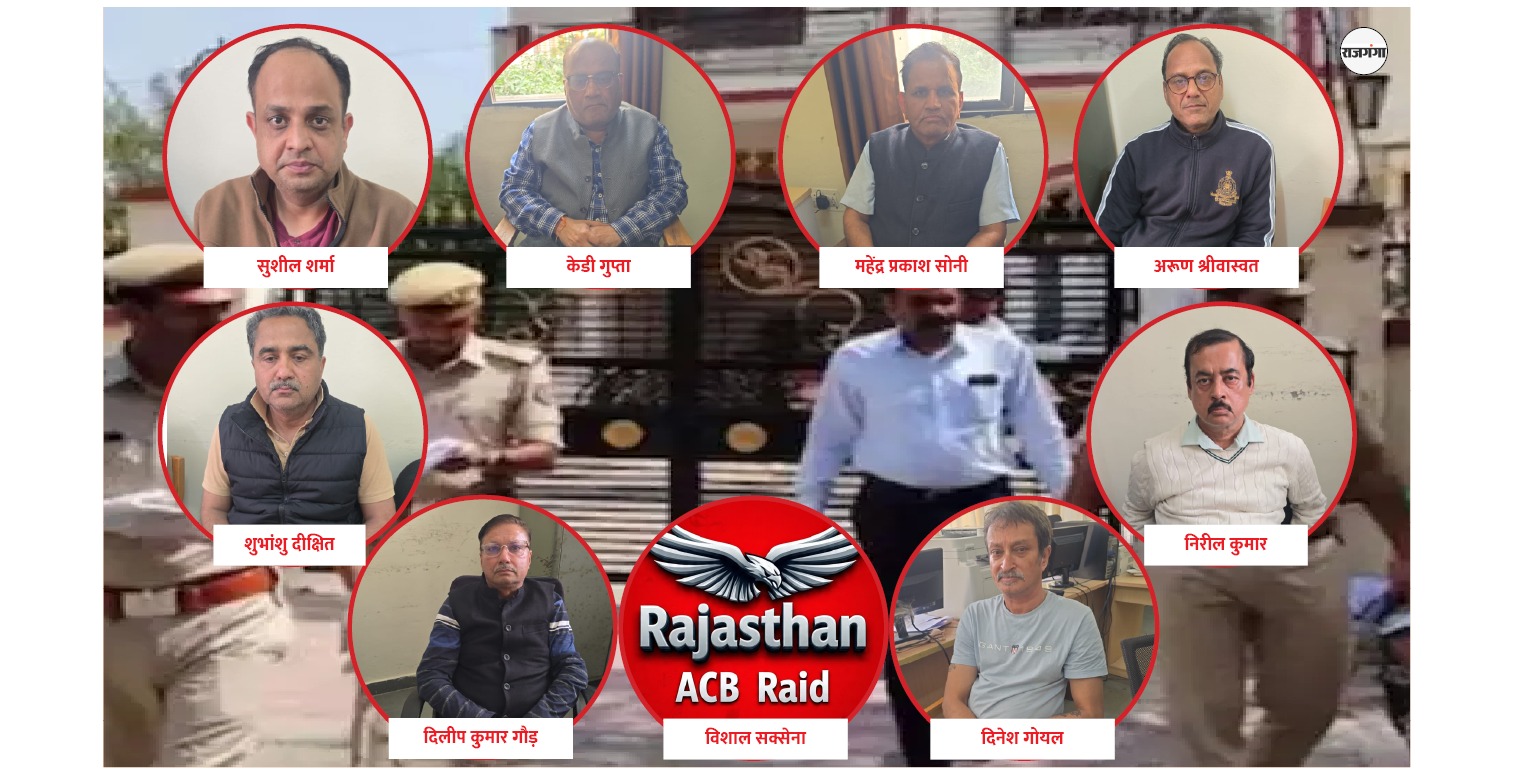 जल जीवन मिशन घाेटाले में 9 ‘बागड़ बिल्ले’ गिरफ्तार