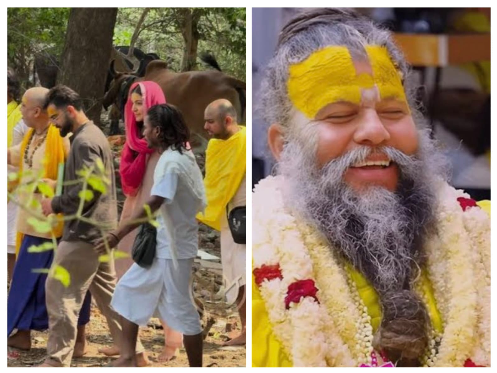 IPL जीत के बाद विराट-अनुष्का पहुंचे वृंदावन