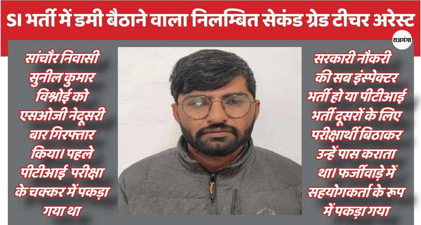 खुद सेकंड ग्रेड टीचर लाखों रुपए लेकर दूसरे के लिए बैठाता था डमी