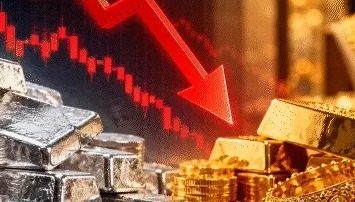 सोना-चांदी की कीमतों में बड़ी गिरावट, चांदी 9,134 और सोना 2,201 रुपए सस्ता